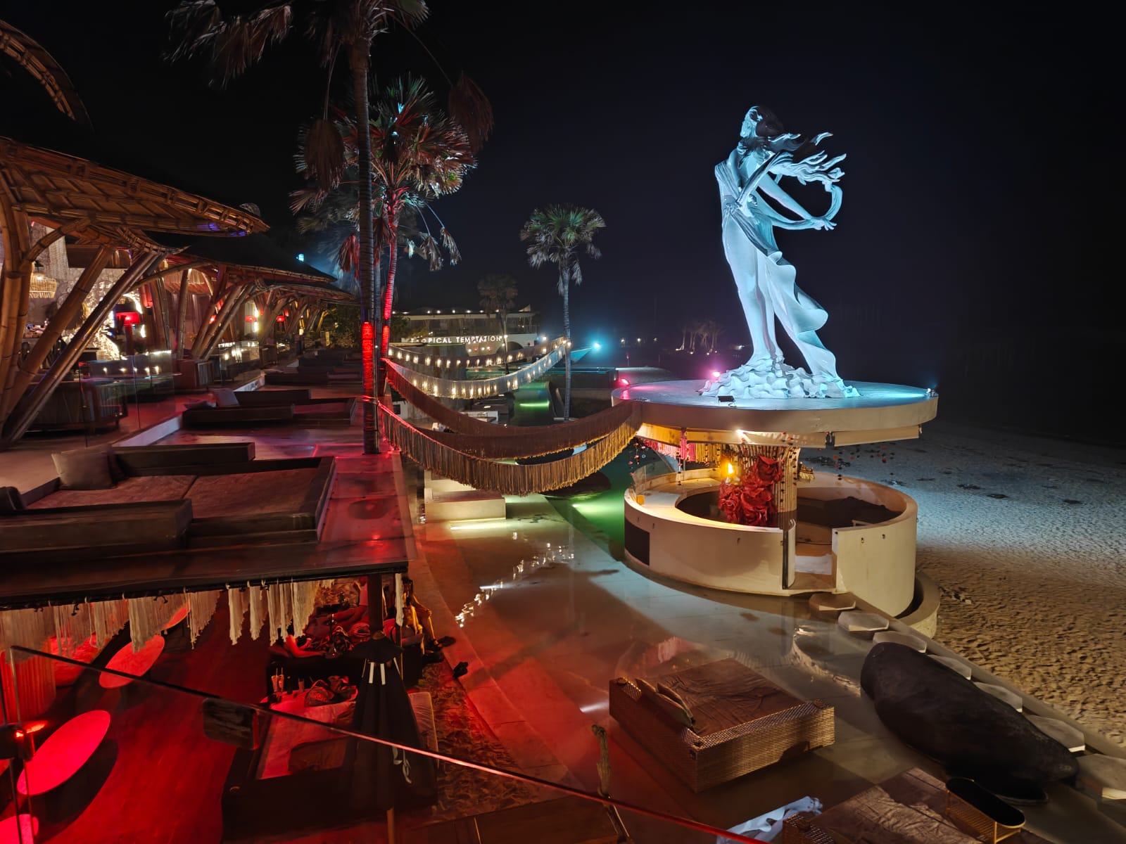 Tropical Temptation Beach Clubの写真に残したい会場風景。
