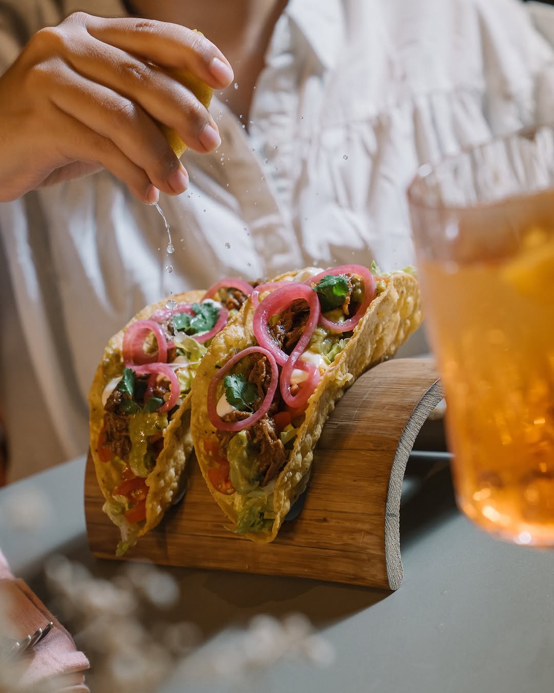 Tacos at the table