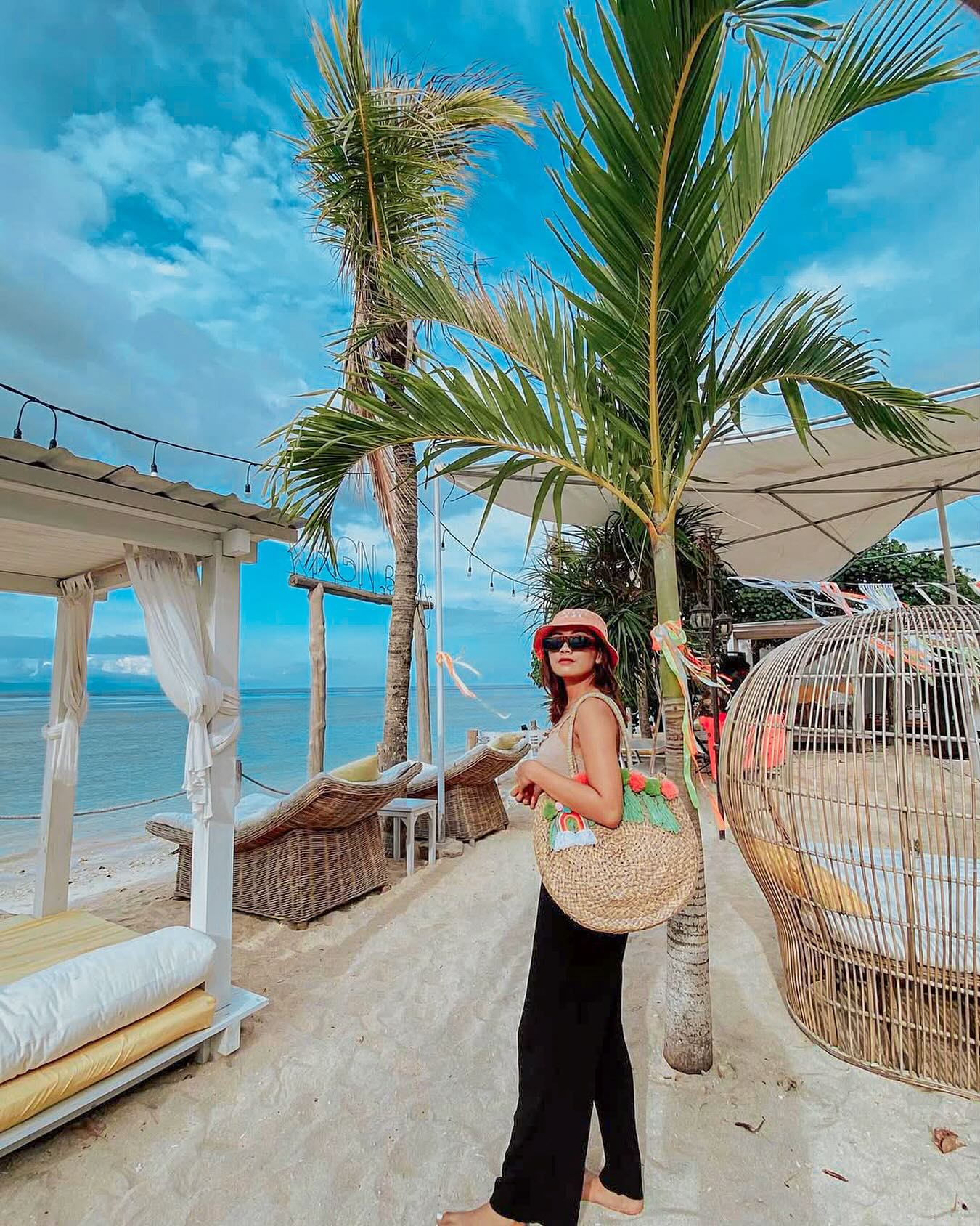 Palm-Lined Seaside Path