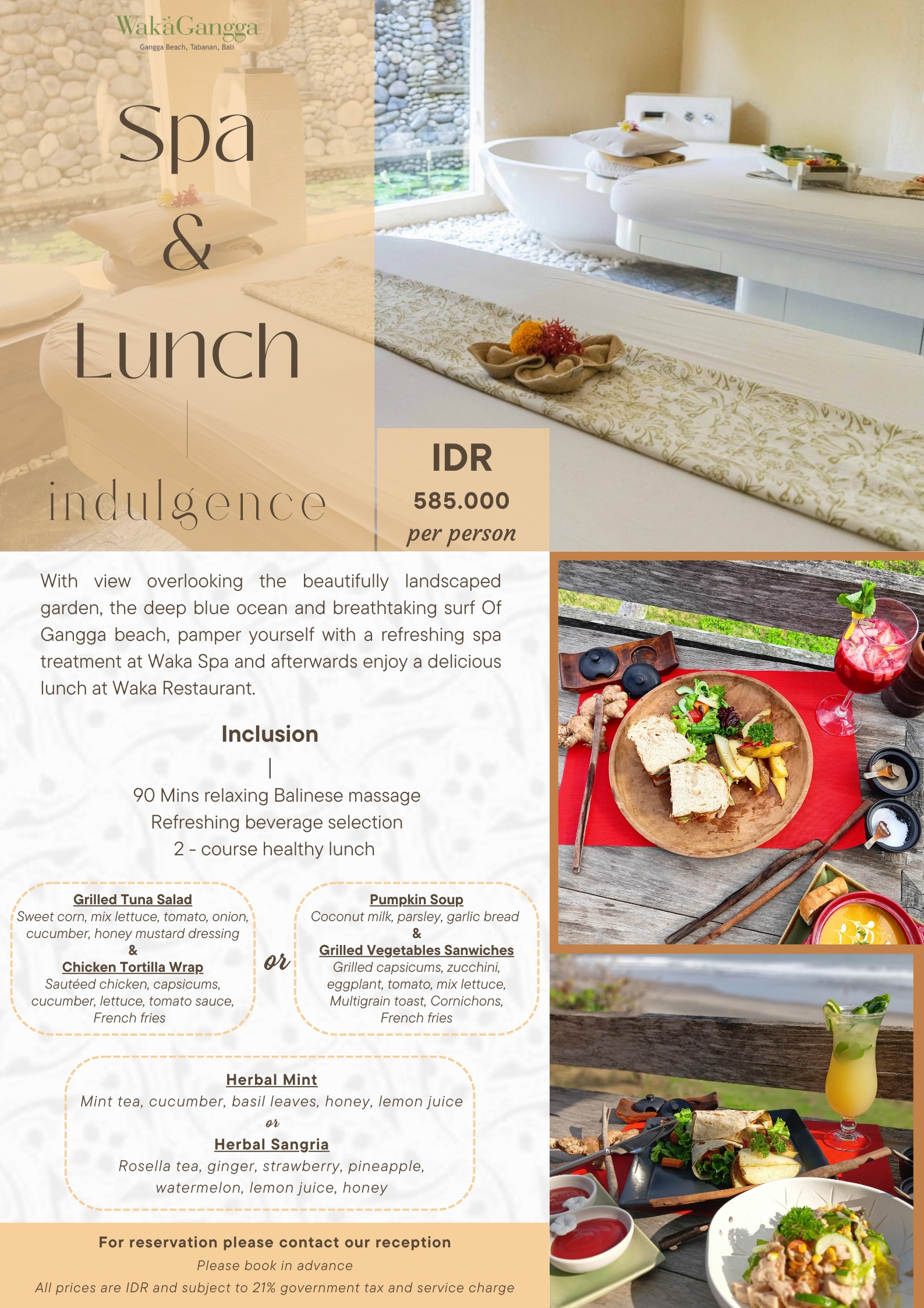 Spa & Lunch Indulgence