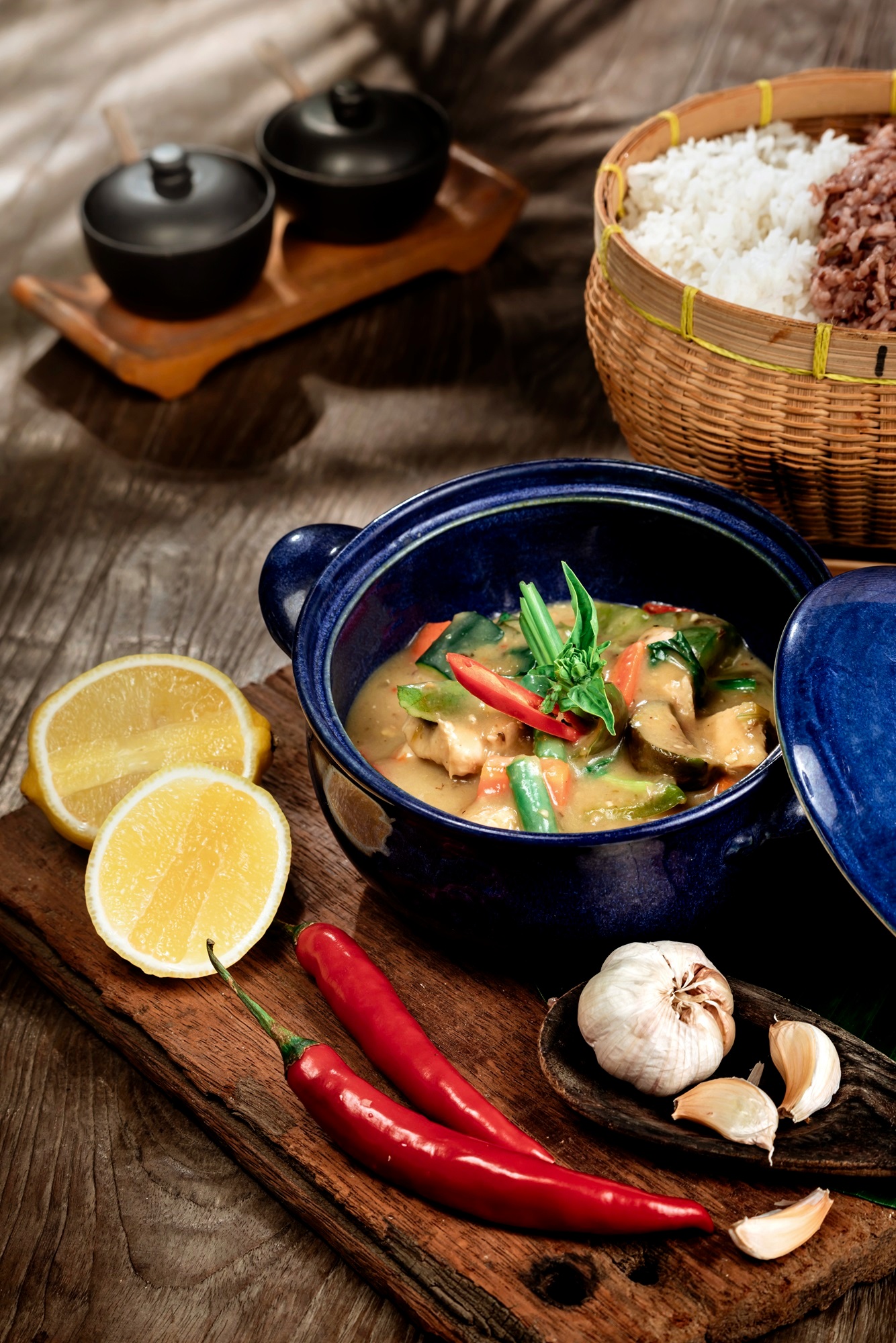 Soup and rice