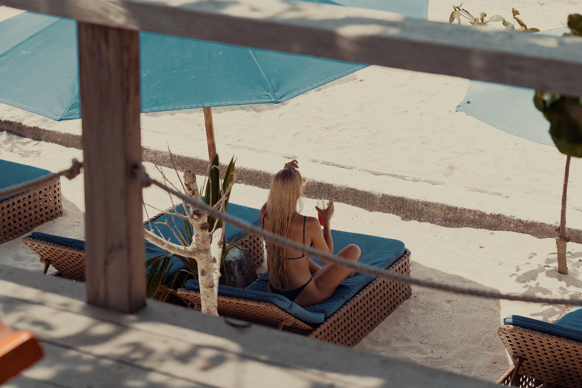 Afternoon under a Beach Umbrella