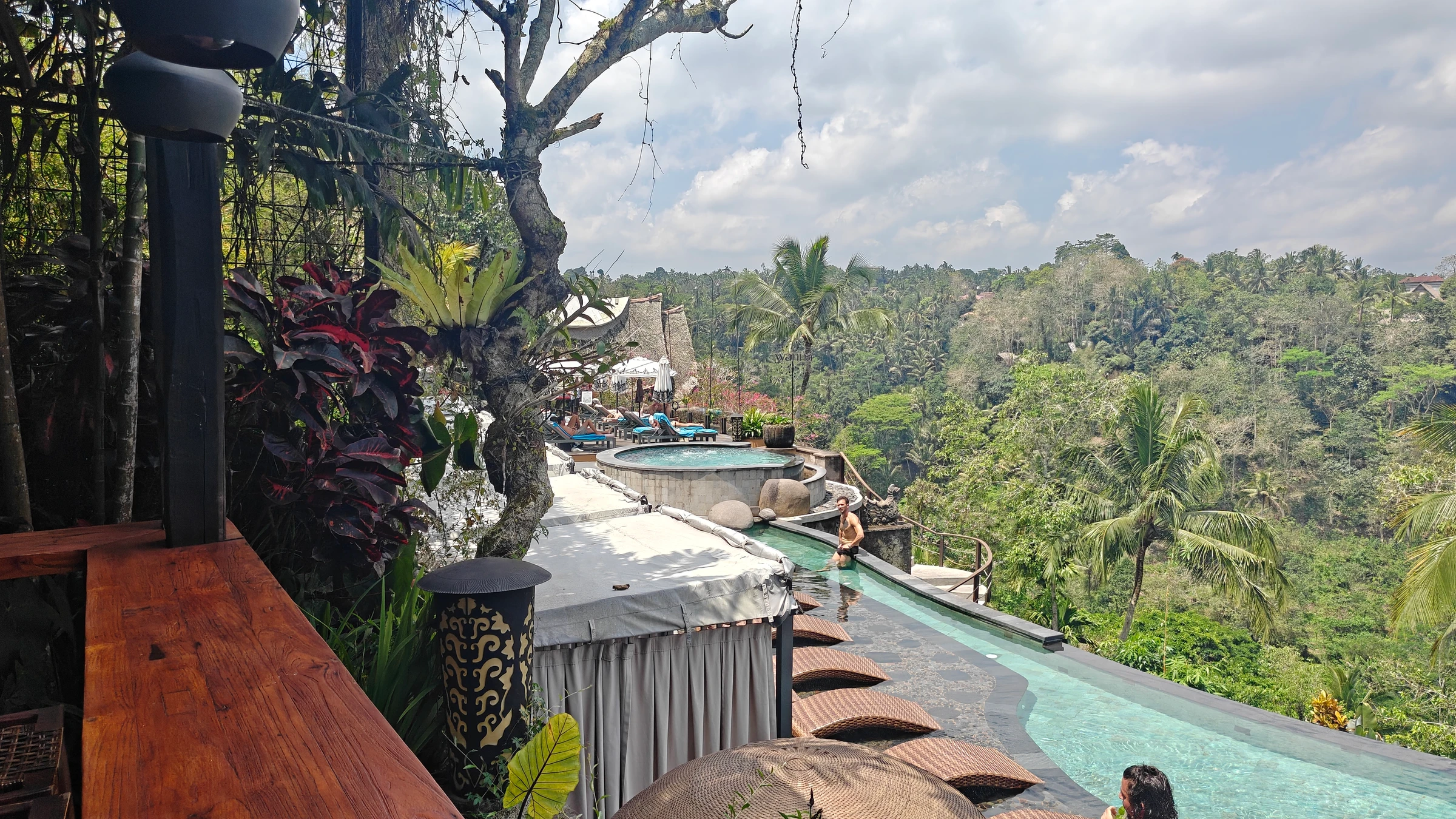 Wanna Jungle Pool & Bar — Valley-facing deck