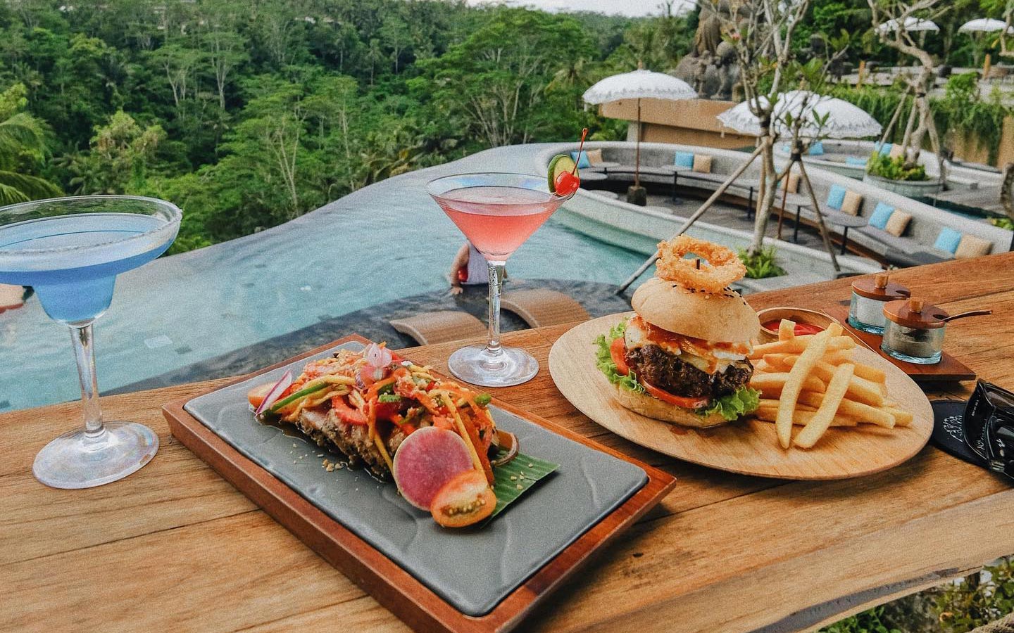 Poolside bites and Asian-fusion dishes