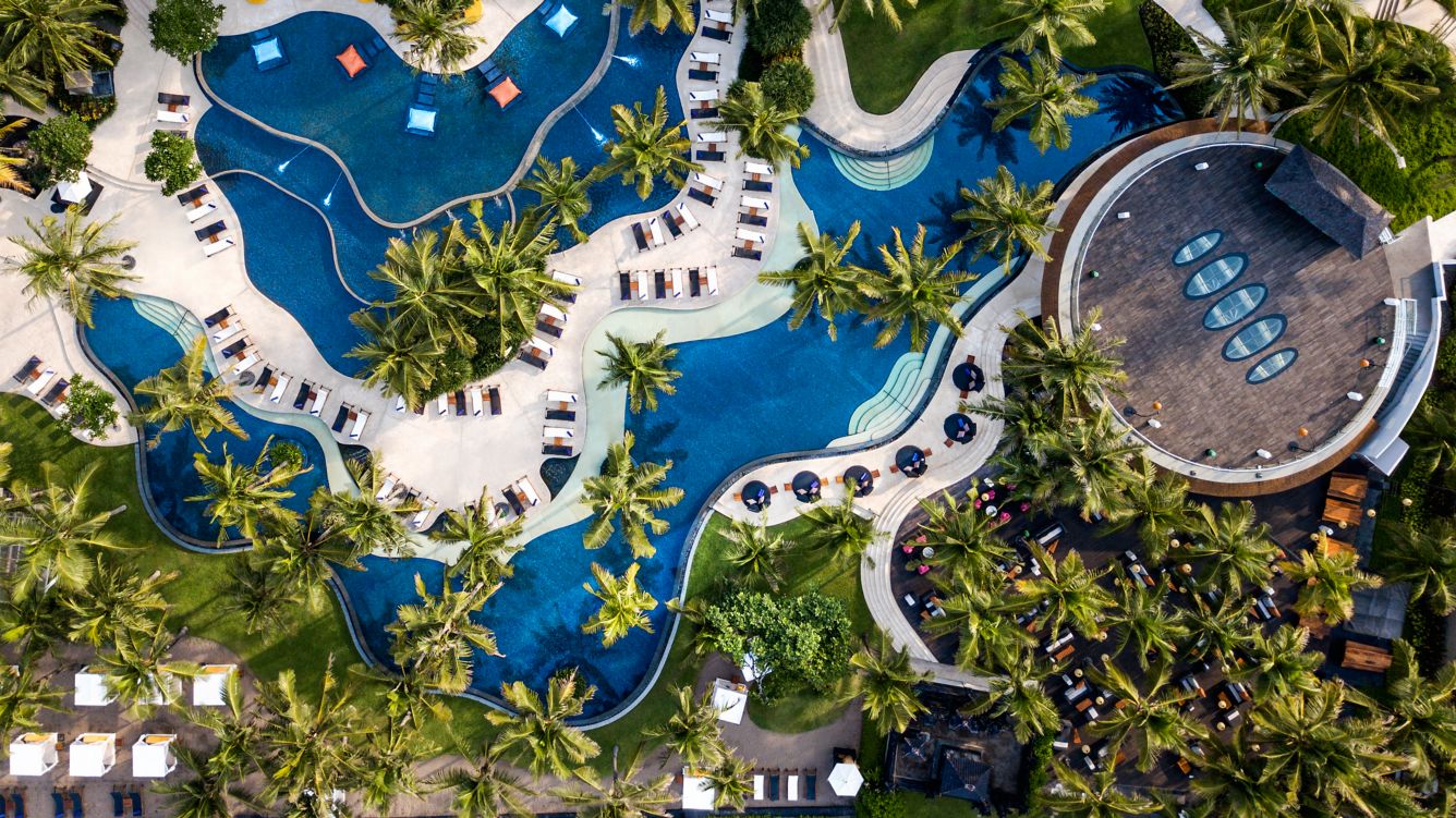 WET DECK at W Bali Seminyak pool day