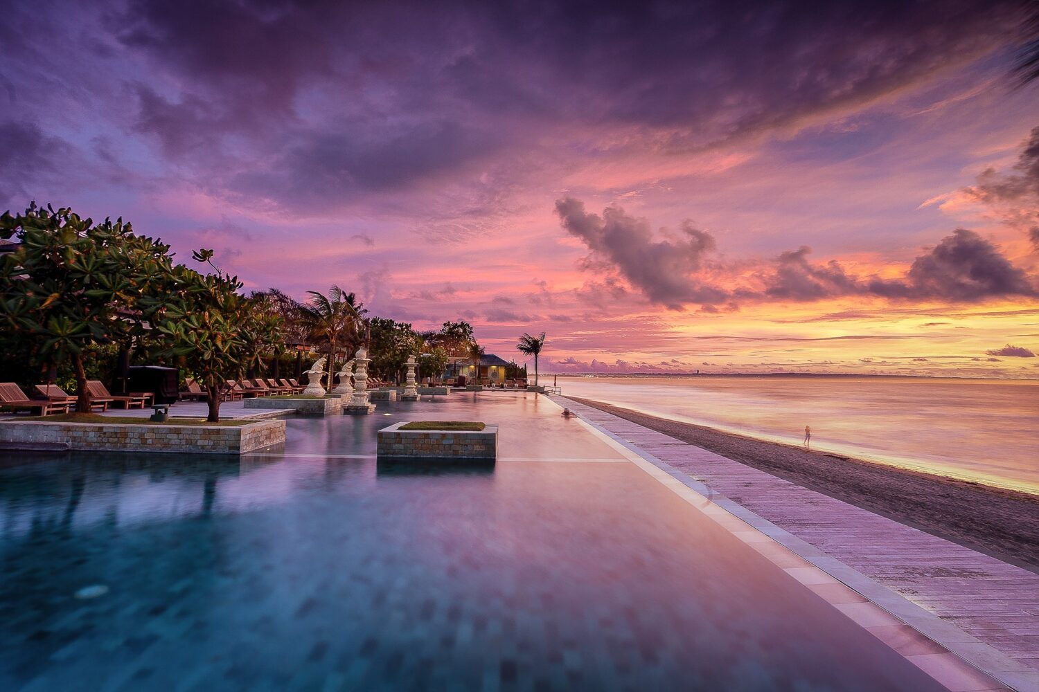 Infinity Beach Club pool edge and horizon