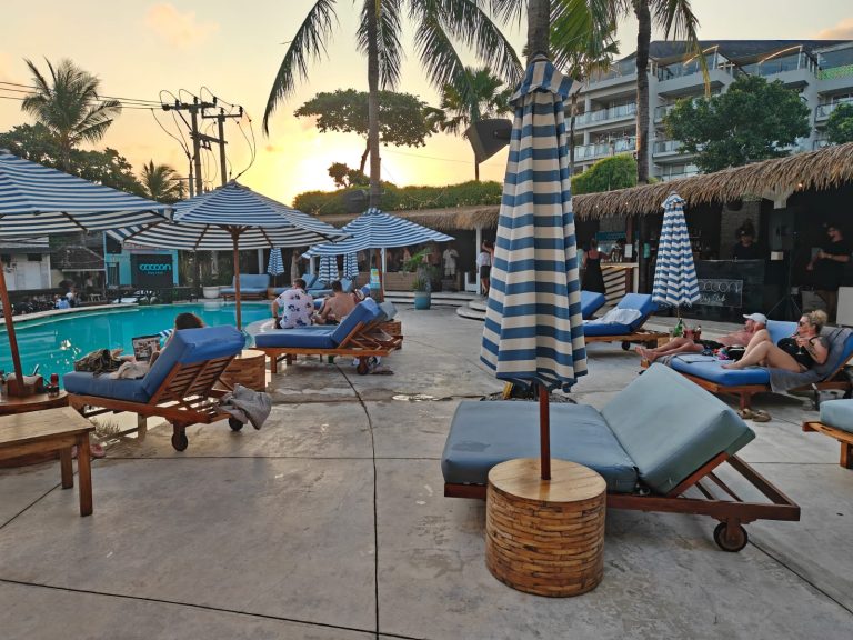 Pool and surrounding lounge areas at Cocoon Day Club