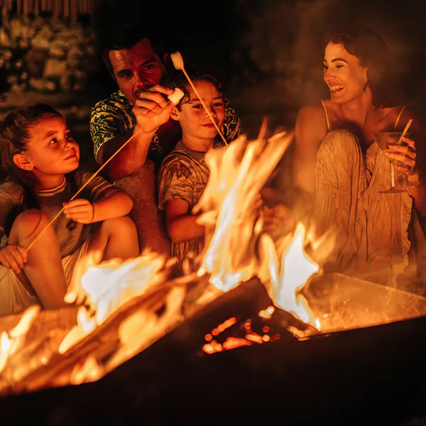 Evening bonfire at Sundays Beach Club