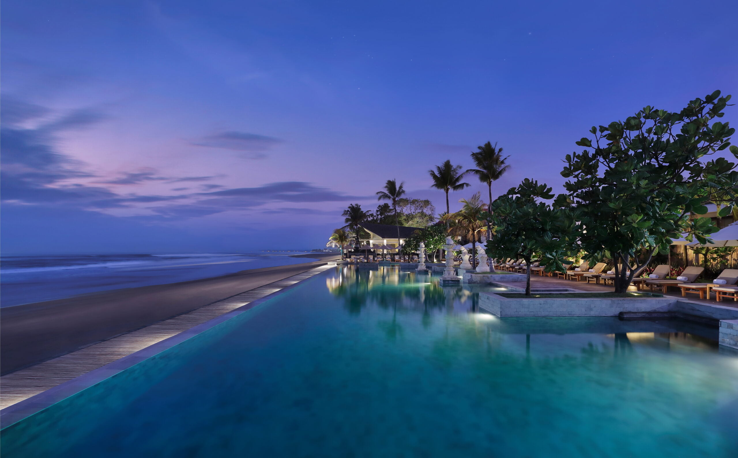 Infinity Beach Club main pool and sun loungers