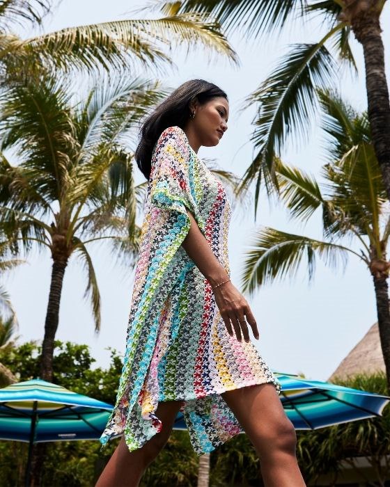Missoni柄とリゾートウェアの写真スポット