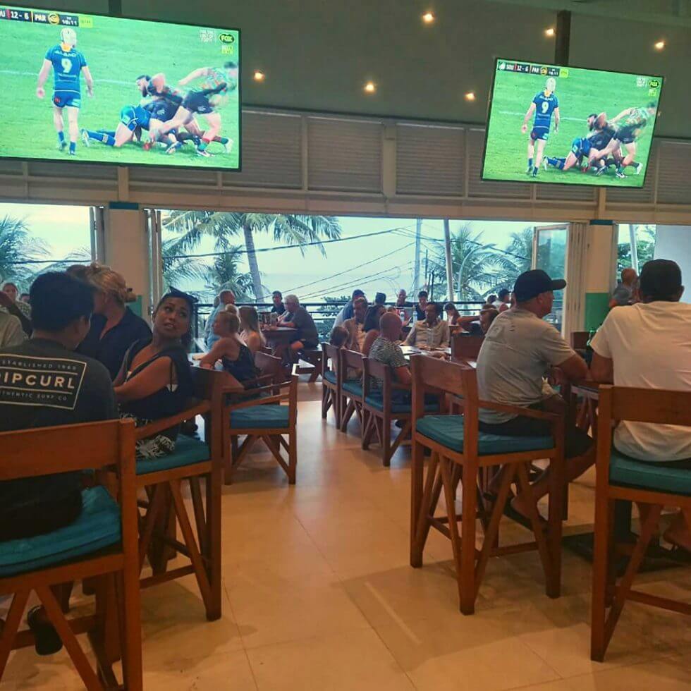 Pavilion Surf Club official sports bar room