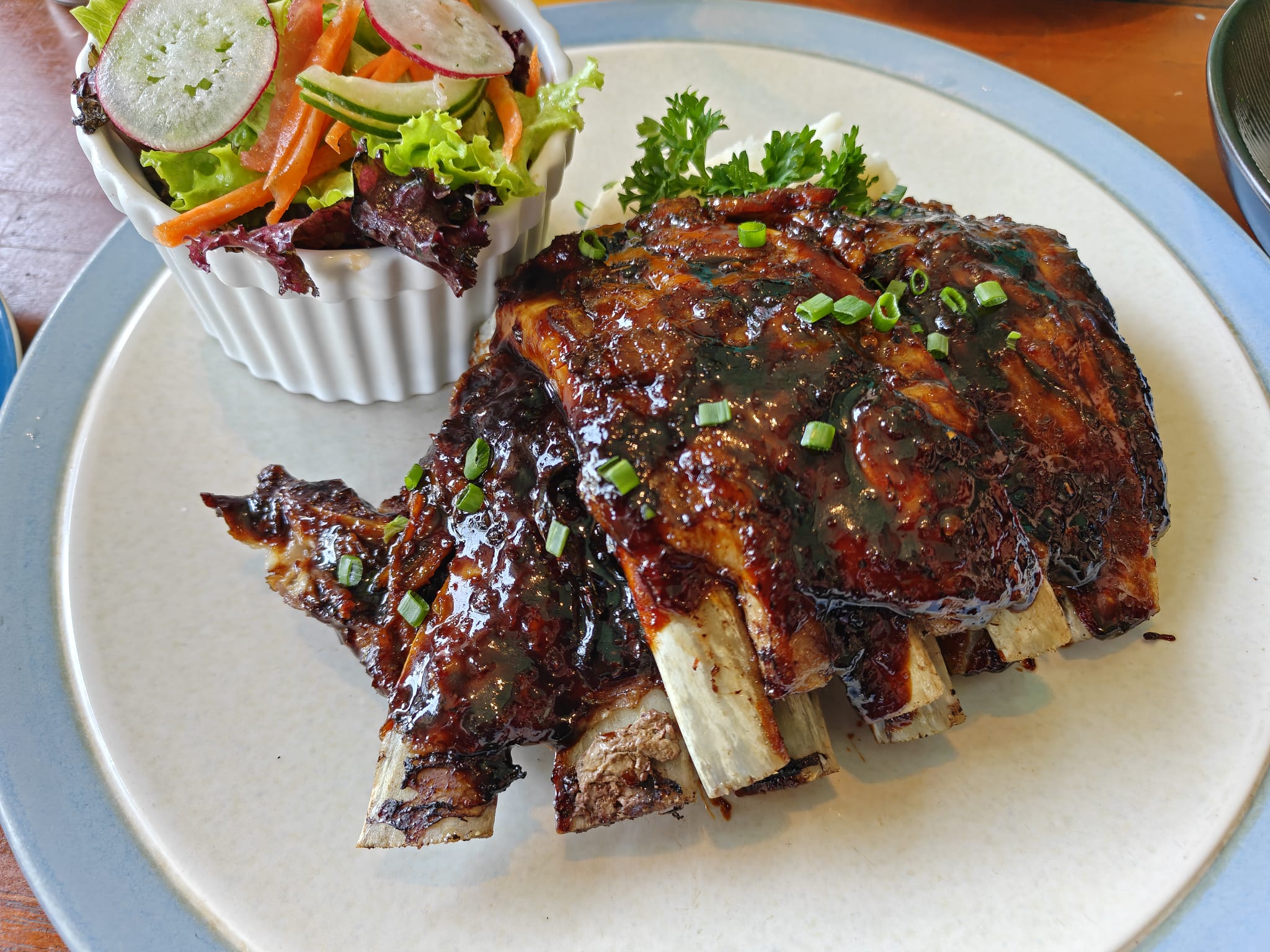 Pavilion Surf Club ribs close up