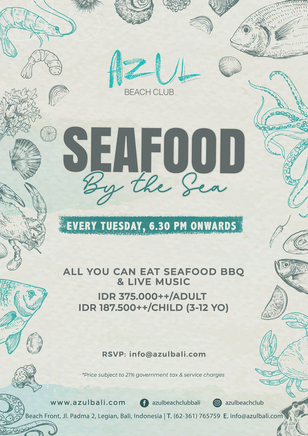 Azul Beach Club Seafood by the Sea