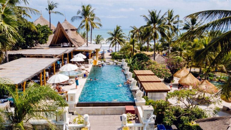 Azul Beach Club pool and beachfront overview