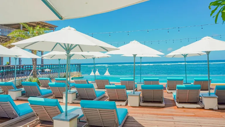 Canna Bali beachfront deck