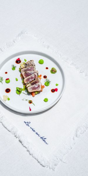 Prawn dan chorizo di Le Bleu by K Club