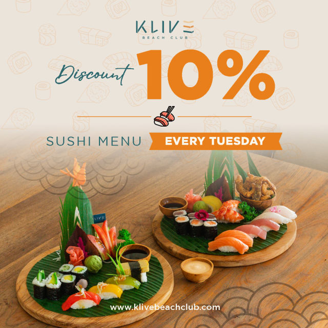 Sushi Tuesday 10% off