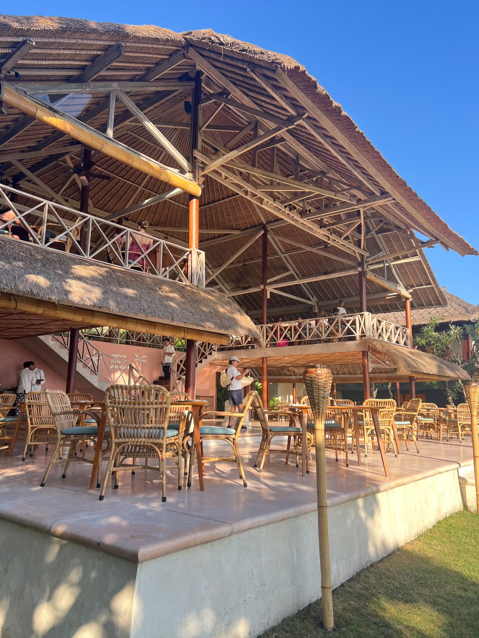 La Lucciola's open-sided pavilion