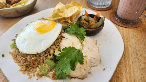 The Sand Beach Bar & Restaurant Sanur breakfast plate