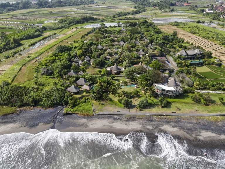 WakaGangga oceanfront resort overview in Yeh Gangga