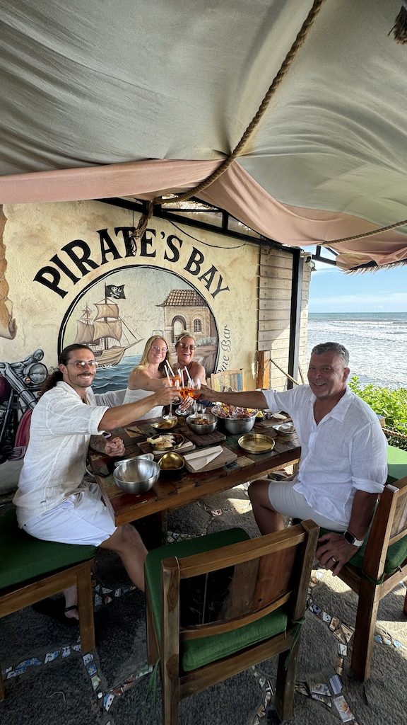 Cocktail cheers at Pirates Bay Balian