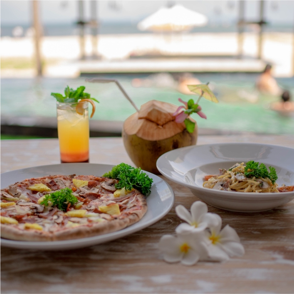 Sun N Sand beachfront food and drinks