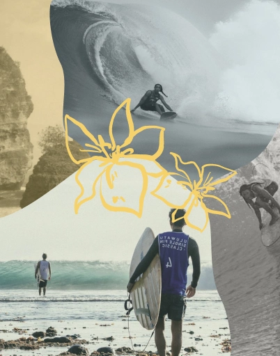 Suasana surf check Single Fin Bali